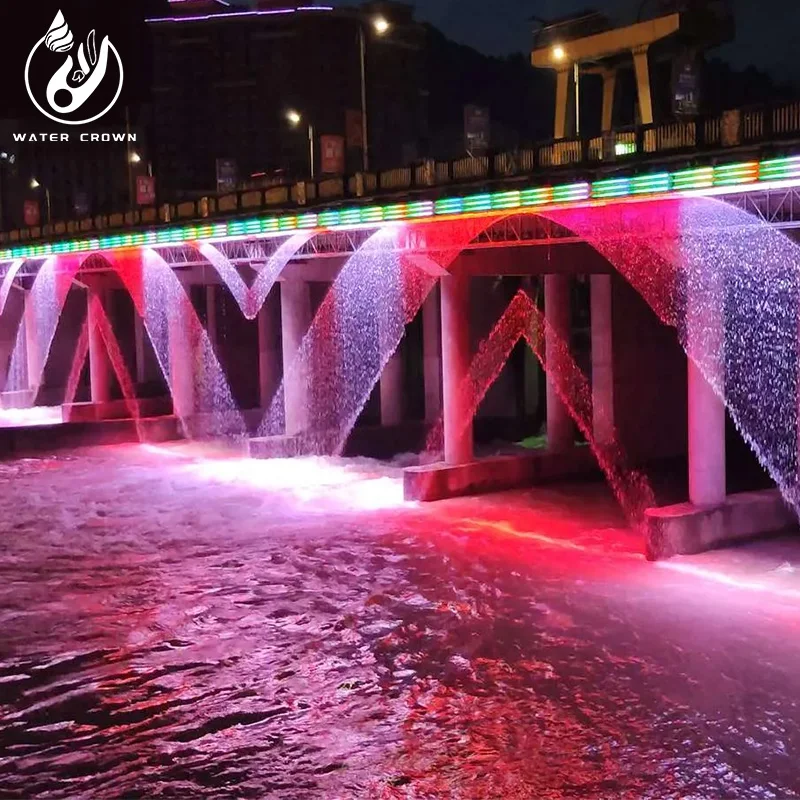 2026 рік: зовнішні сучасні фонтани для садів, парків та озер, цифрова водяна завіса з нержавіючої сталі з керуванням за допомогою музики для готелів