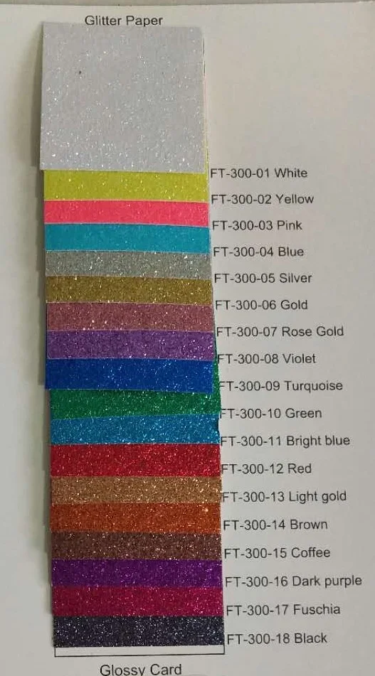 A4 Glitter Paper – Silver (10 Sheets)