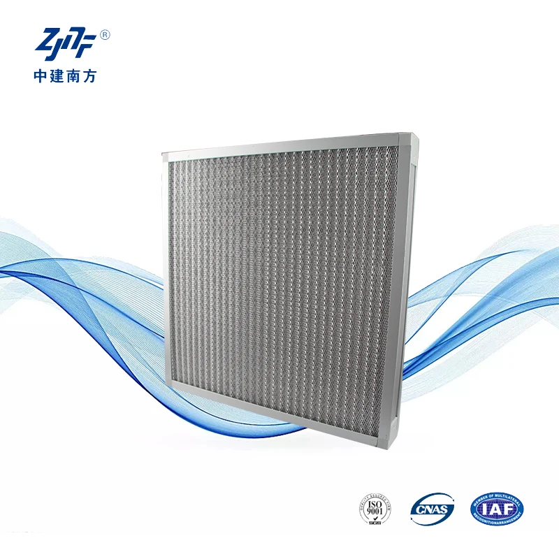 Factory Industrial Panel Filter Synthetic Cotton Glassfiber Stainless Steel Wire Mesh Chimney Pre Hepa Filter for Clean Room