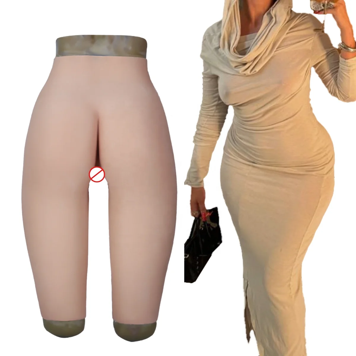 Silicone Woman Big Hips and Booty Bum Artificial Butt Padded Panty Fake Silicone Buttocks Enhancer Pant Nalgas De Silicona