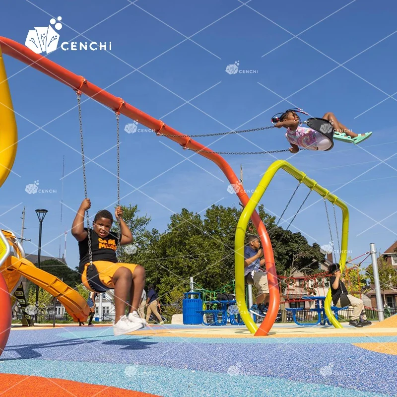 Cenchi Amusement Outdoor Swing Activity Play Public Park Design Community Sets Playground