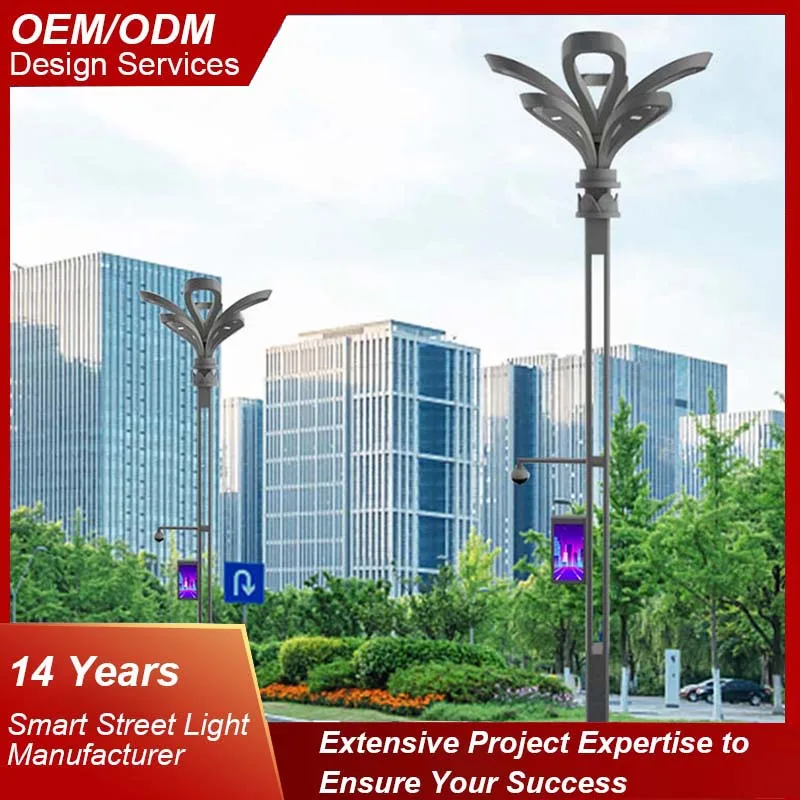 Smart Pole Street Light Intelligent Iot Based 5g Wifi Cctv Light Smart ...