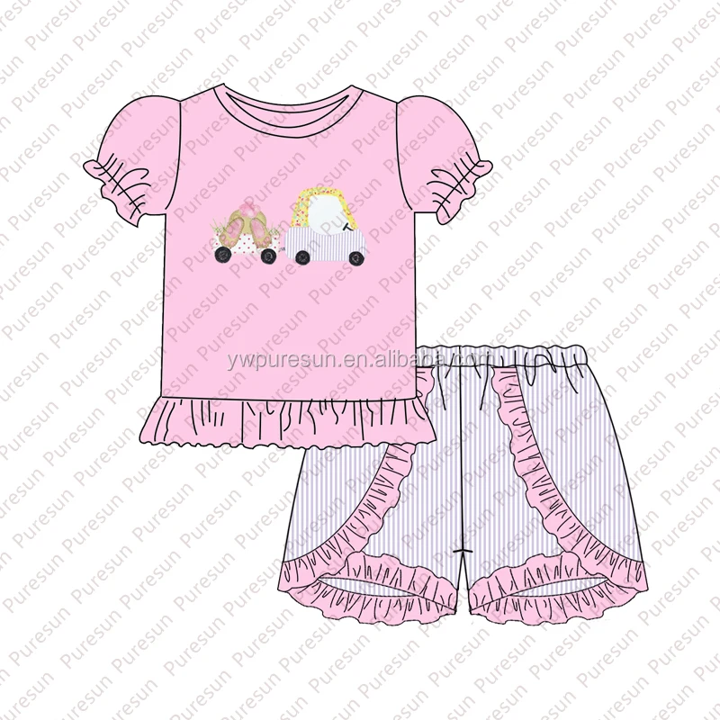 2021 Новое поступление вязаный хлопковый seersucker вырезанный кролик пузырь для маленьких девочек на Пасхальный