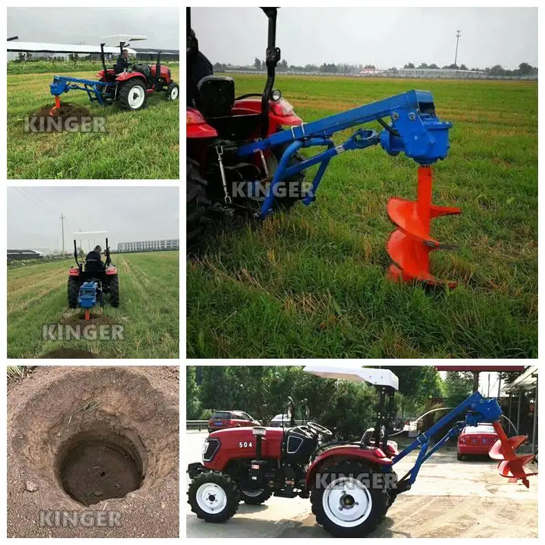 Tractor Driven Earth Augers Drills - Efficient Post Hole Digger Auger ...