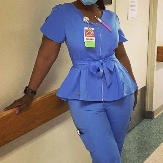 High Quality Plus Size Scrubs Uniforms Sets Joggers Nursing Scrubs