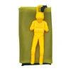 Estilo que abraza el pecho Amarillo