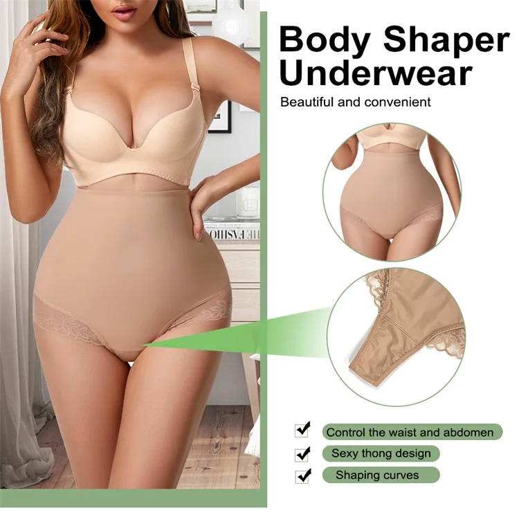 Wholesale Full Body Lace Women Tummy Control Panties Underwear Butt Lift Shaper Thong High Waist Trainer Shapewear for Women