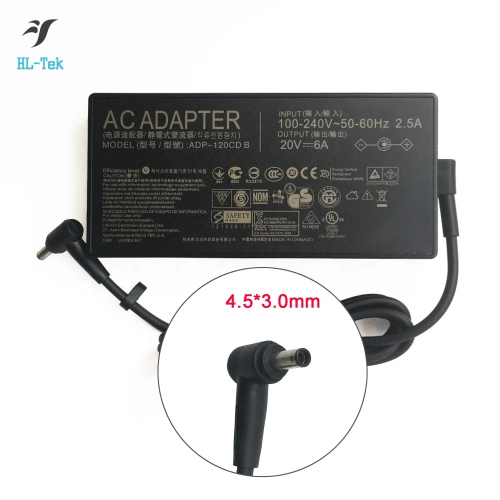 Wholesale Genuine 20V 6A AC Adapter ADP-120CD B for ZenBook UX534F UX534FT Q546FD Q546F Q537FD Q537F Q547FD Q547F From