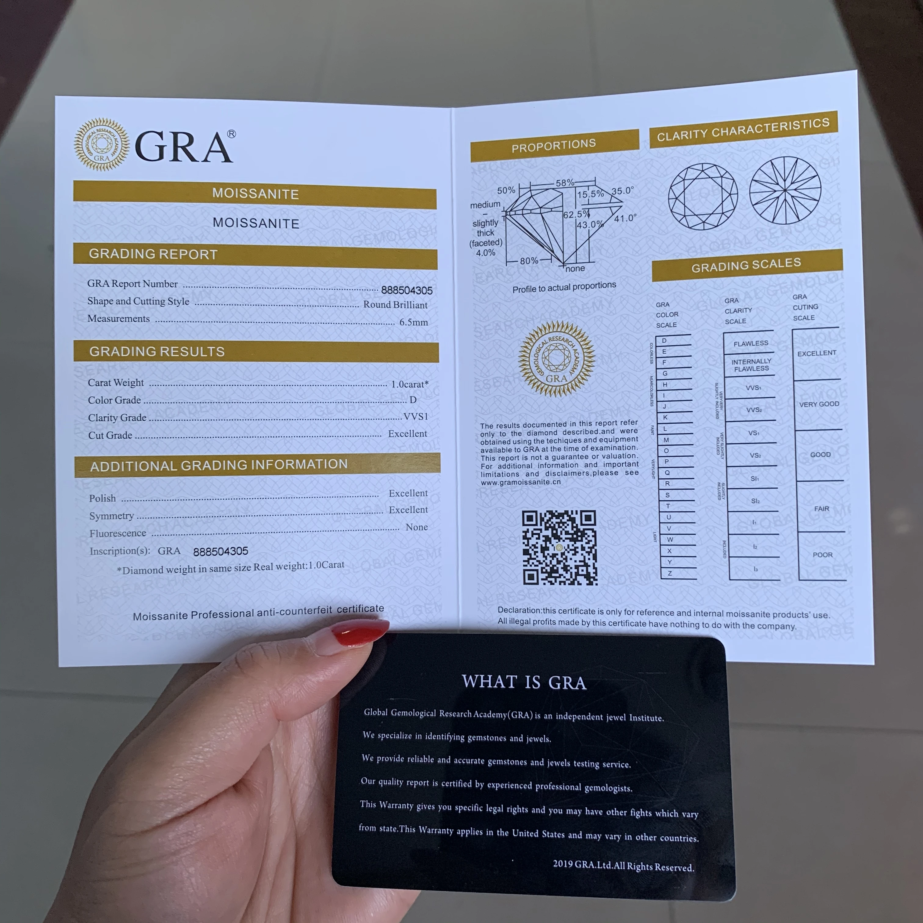 Wuzhou Cheap Price GRA Certificate D VVS Loose 3mm-15mm Round Brilliant  Moissanite Gemstone for Sale