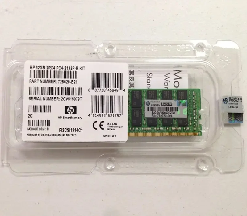 HPE 32GB DDR4-2933 RAM - Dual Rank, Registered, Smart Memory