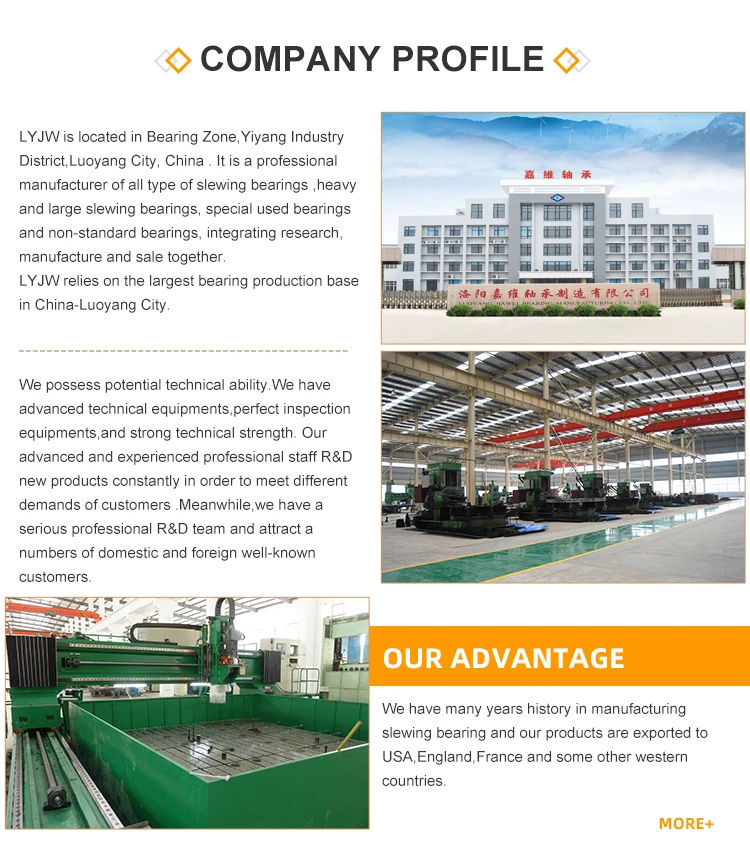 LYJW Factory price CAT312B slewing bearing Swivel gear turntable bearing excavator swing bearing