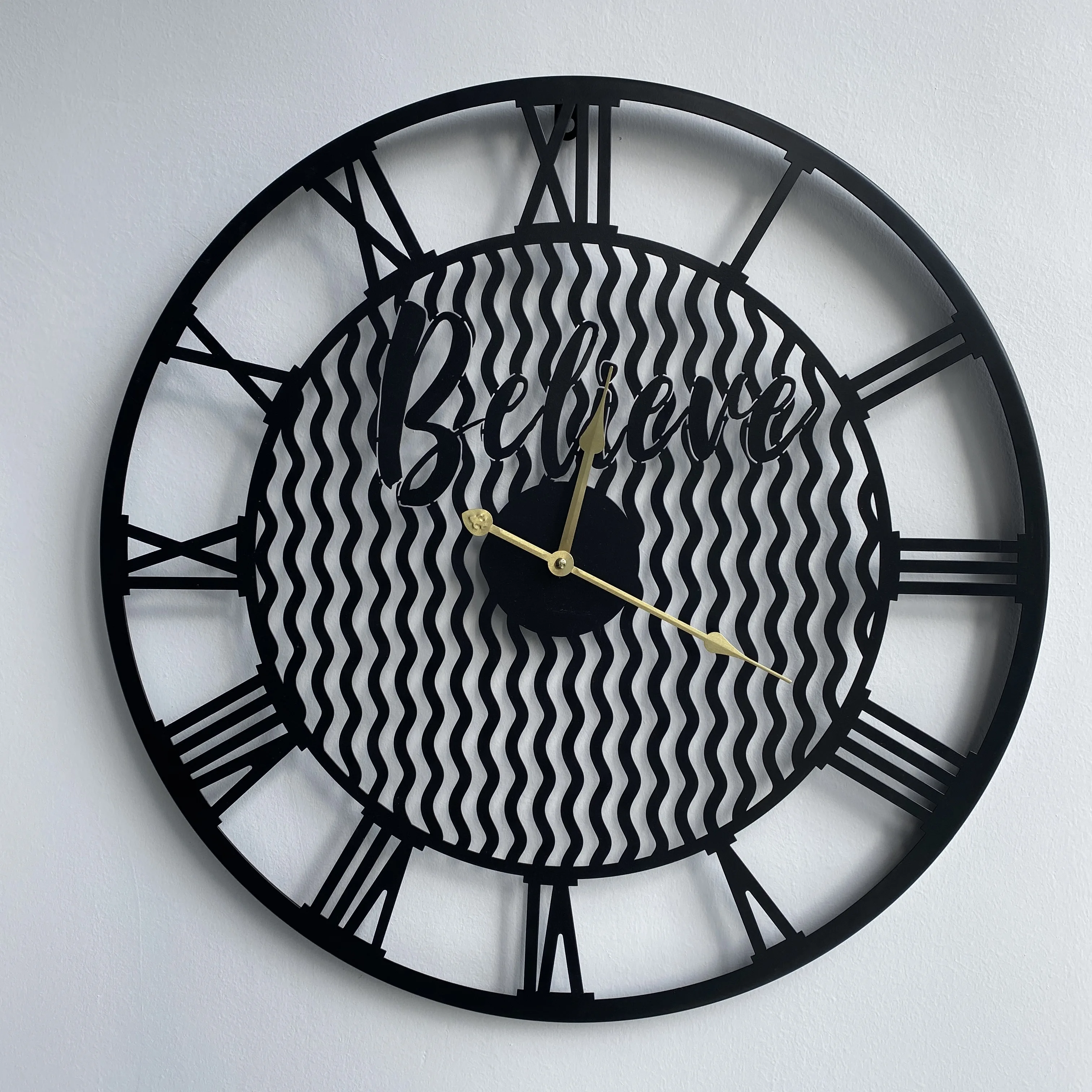 Wholesale Fashion Large Size Modern Home Decorative Metal Wall Clock Buy Mirror Wall Clock