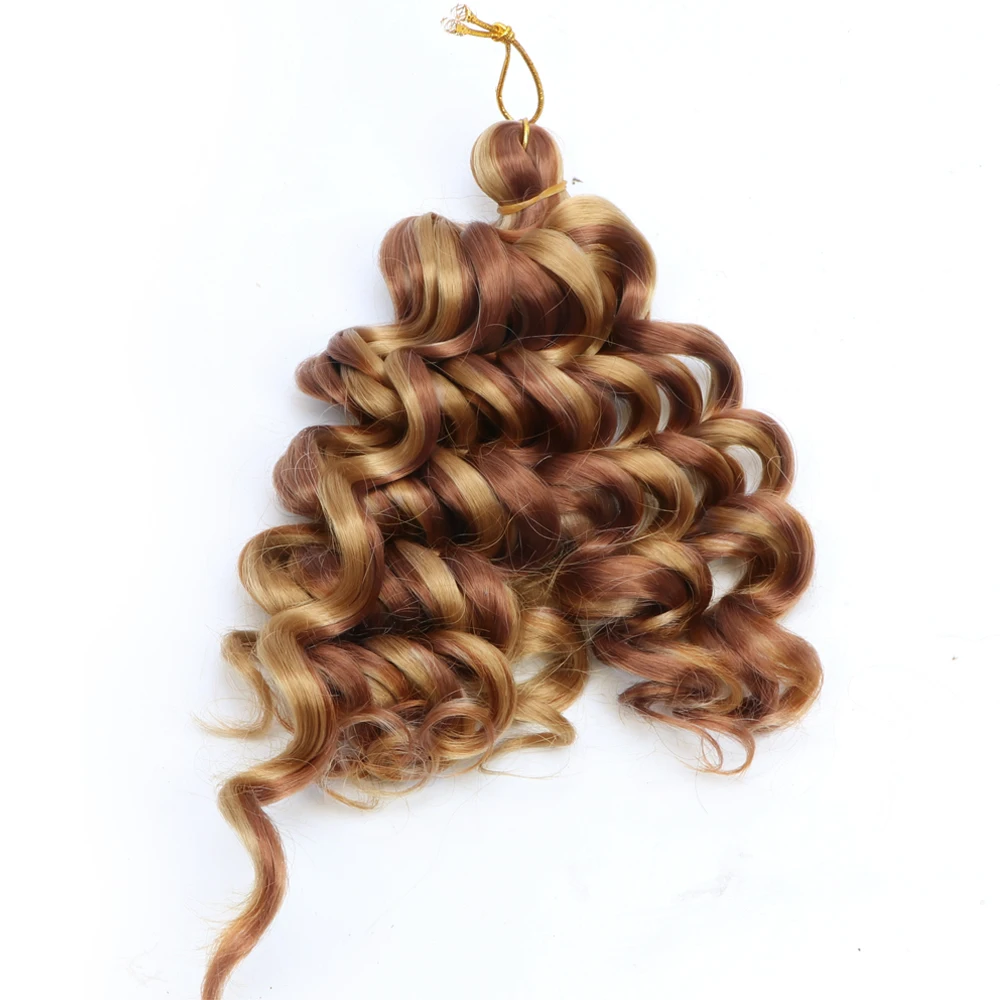 Synthetic bob Boho Braids Italian Curl Crochet Hair Wholesale Braiding Hair Brown Short Deep Wave Curl Baiding Hair Extension