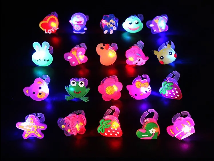 Новый дизайн, мультяшный Креативный светодиодный светильник, кольцо на палец для рождества, ребенка/ребенка