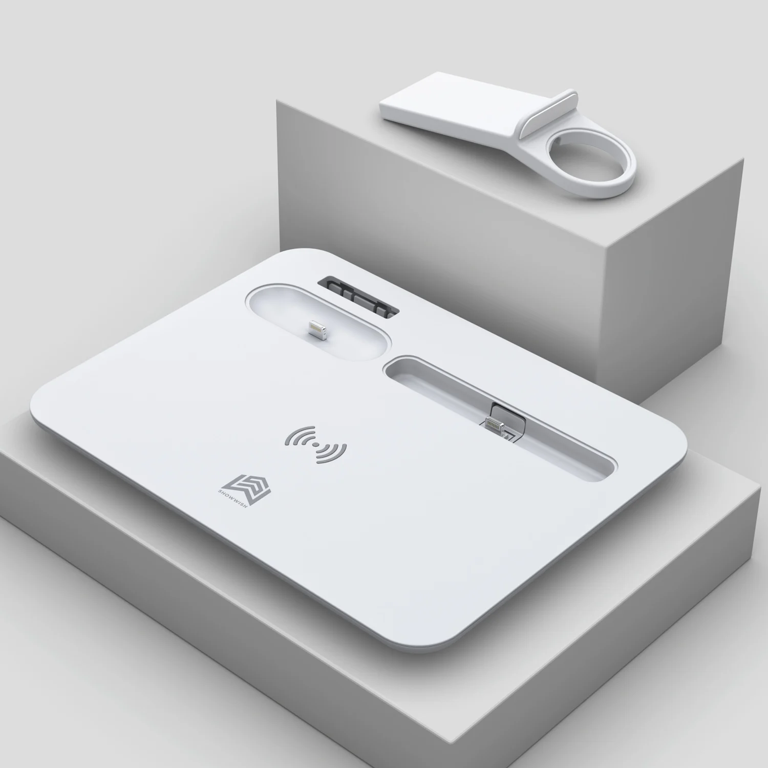 4 in 1 Wireless Charger Multi Devices 15W Fast Wireless Charging Dock Station Phone Holder Charger