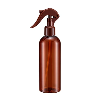 Customized 250ml PET Plastic round Sprayer Bottle with Trigger Pump for Hair Disinfectant Frost Surface Handling Seal Type
