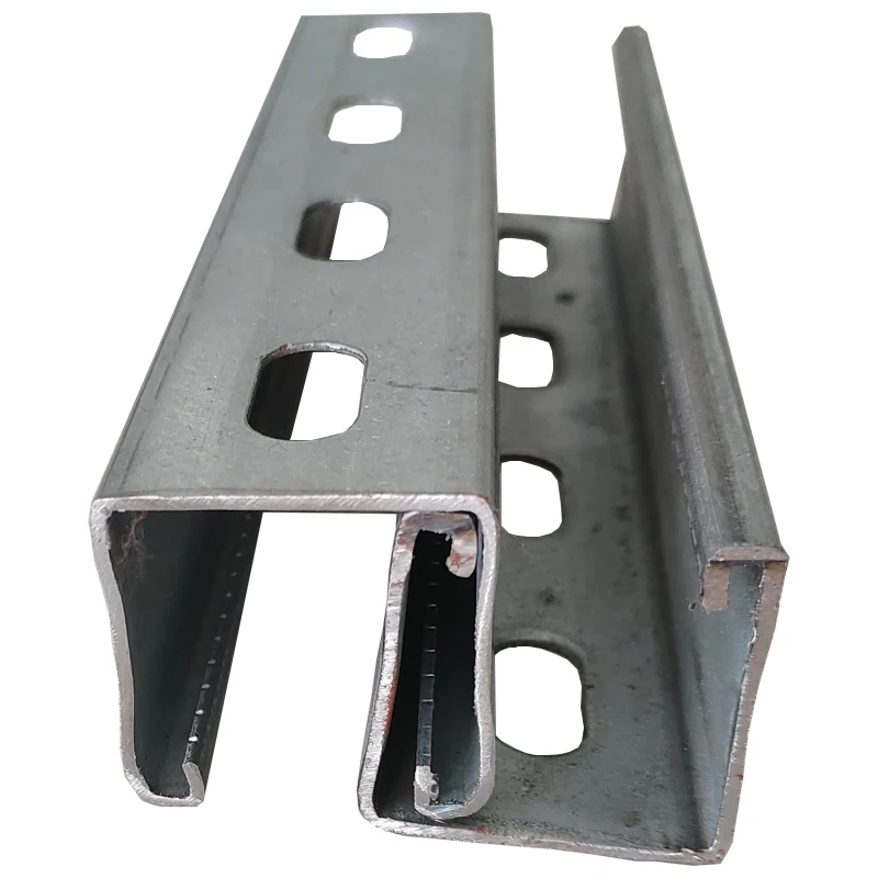 Standard 41x41mm Size Galvanized c Slotted Strut Support Purlin for ...