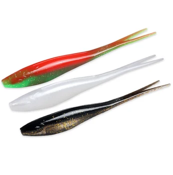 180mm 18g Drop Shooting Soft Bait V-shape Split Tail Fishing Lure Swimbait Worm Freshwater Bass Fishing Tackle – Soft Lure – view 2