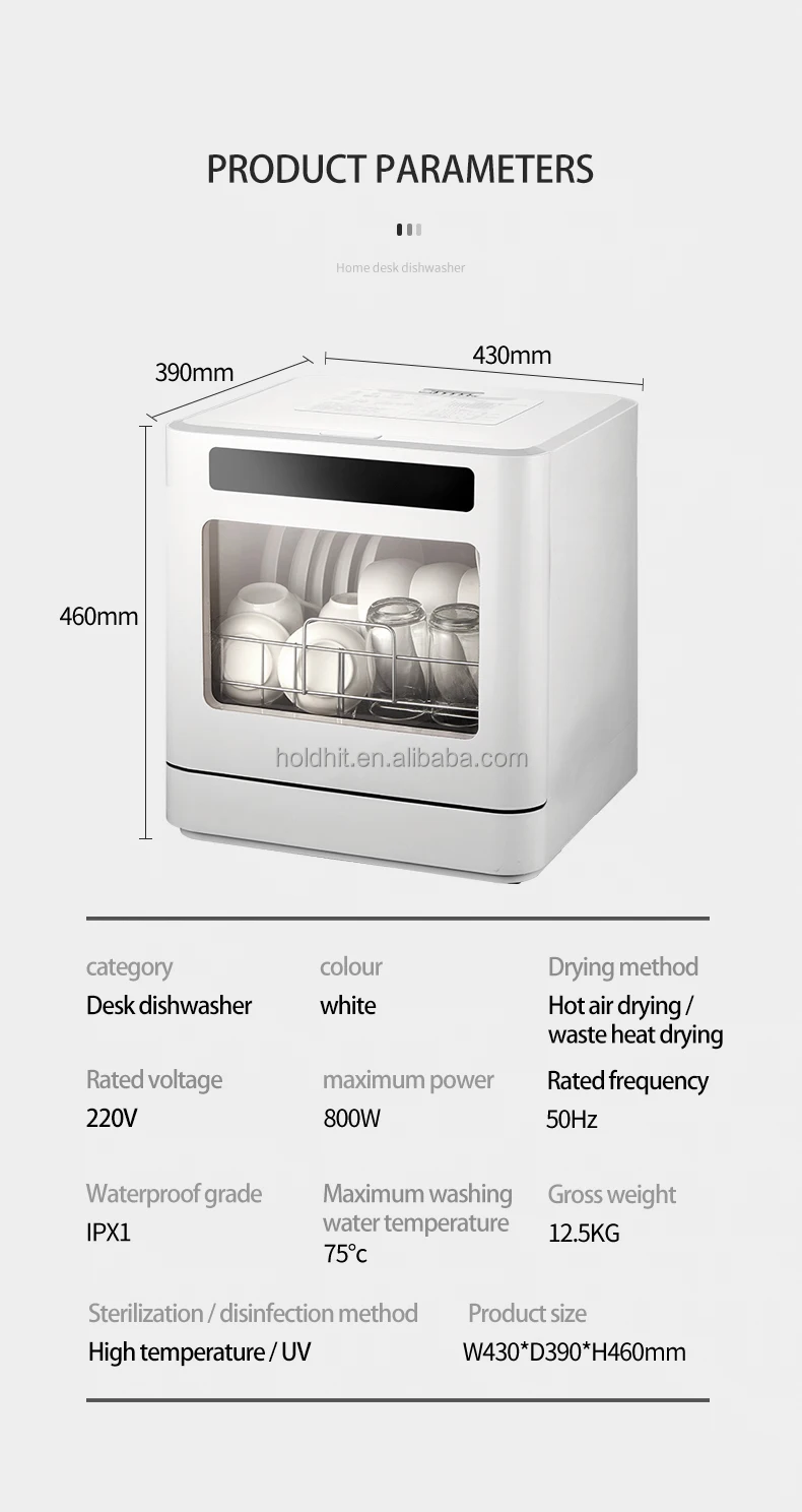 Kitchen Household Electric Automatic Dishwashers Fullintegrated