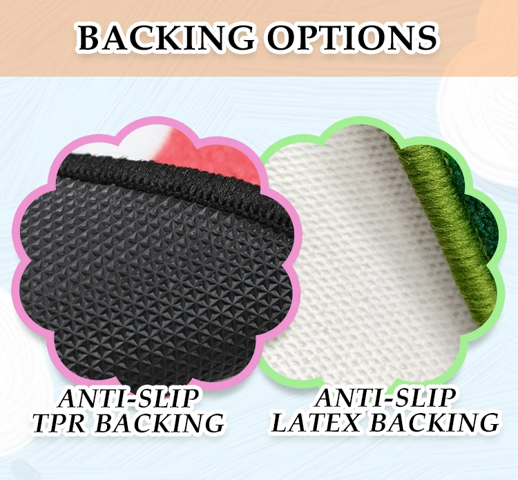 Best Price Children's Rug Nylon Rubber Mat Indoor Printed Pattern Kids Room Rug