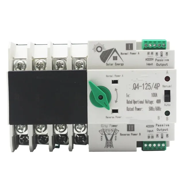 Power transfer switch AC 220V 4P 63A ATS