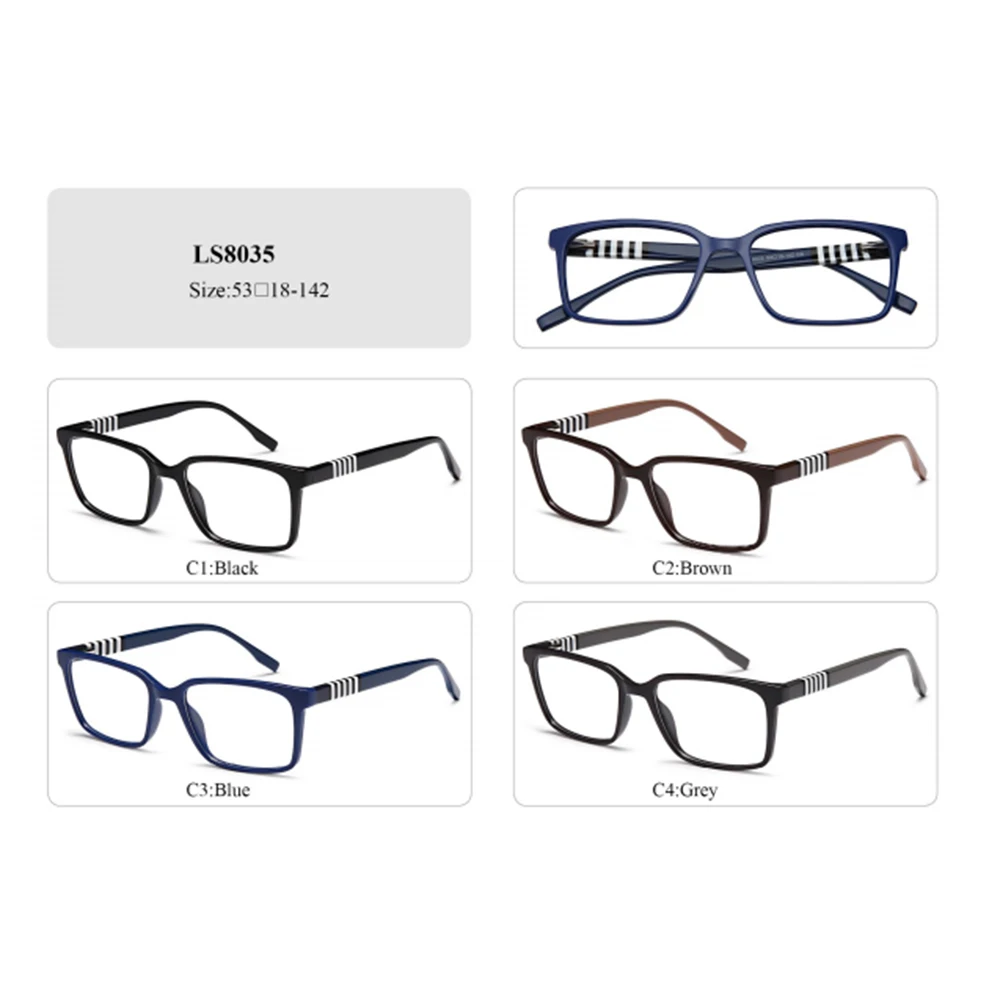 Hot Black Square Frame Thickness Acetate Frames Optical Glasses Unisex Optical Eyeglass For
