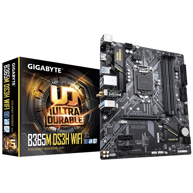 GIGABYTE B365M DS3H WIFI Gaming Motherboard Supports Intel 8th and 9th Gen  Core Processors with B365 Chipset LGA 1151 Socket