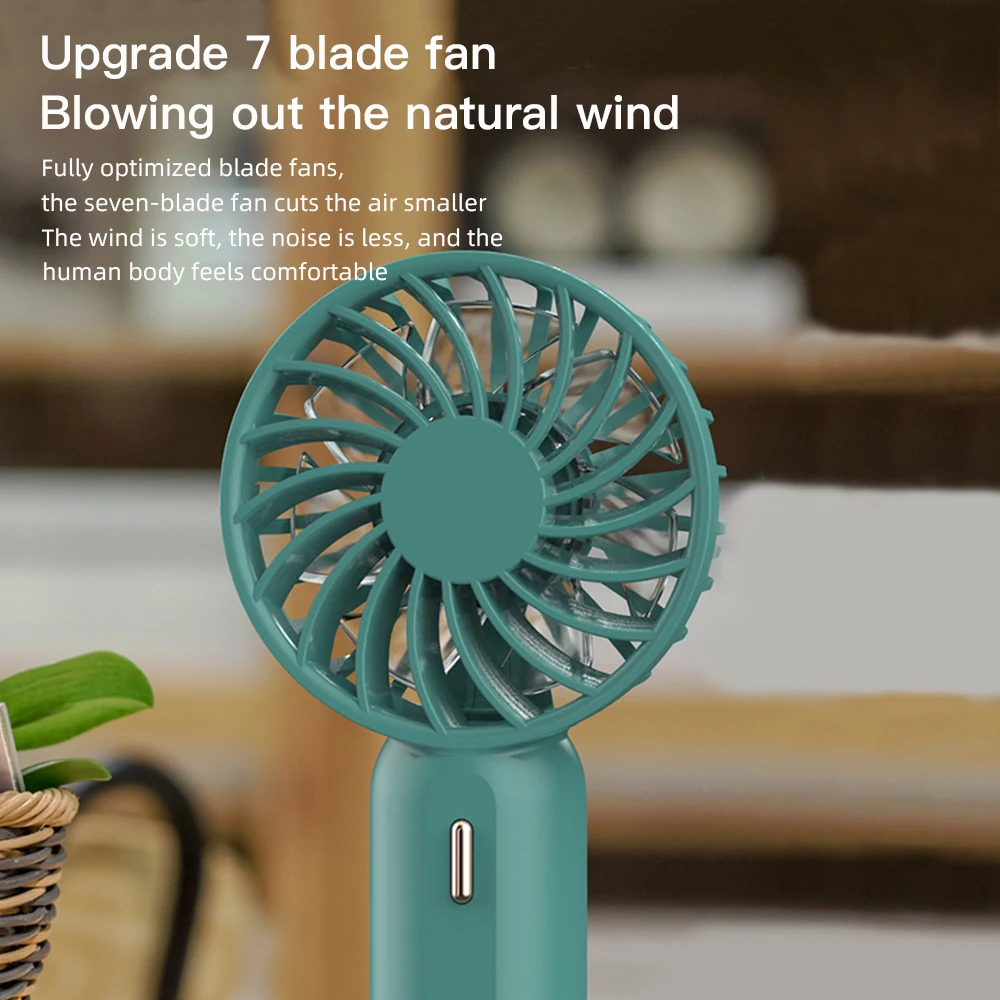 Ventiladores Mini Cooling Fans Rechargeable Handheld Pocket Fan Mini ...