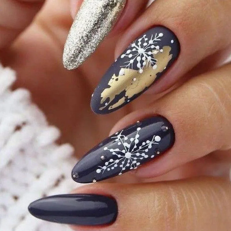 Common Design Black Matte Minimalist Style Acrylic Nails Art Suppliers Almond Faux Ongles Custom Press on Nails