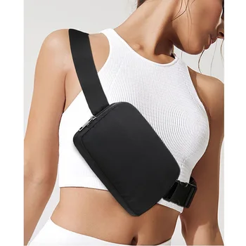 Custom Wholesale women waterproof nylon fanny pack women crossbody running belt bag sport bum women chest bag nylon  waist bag