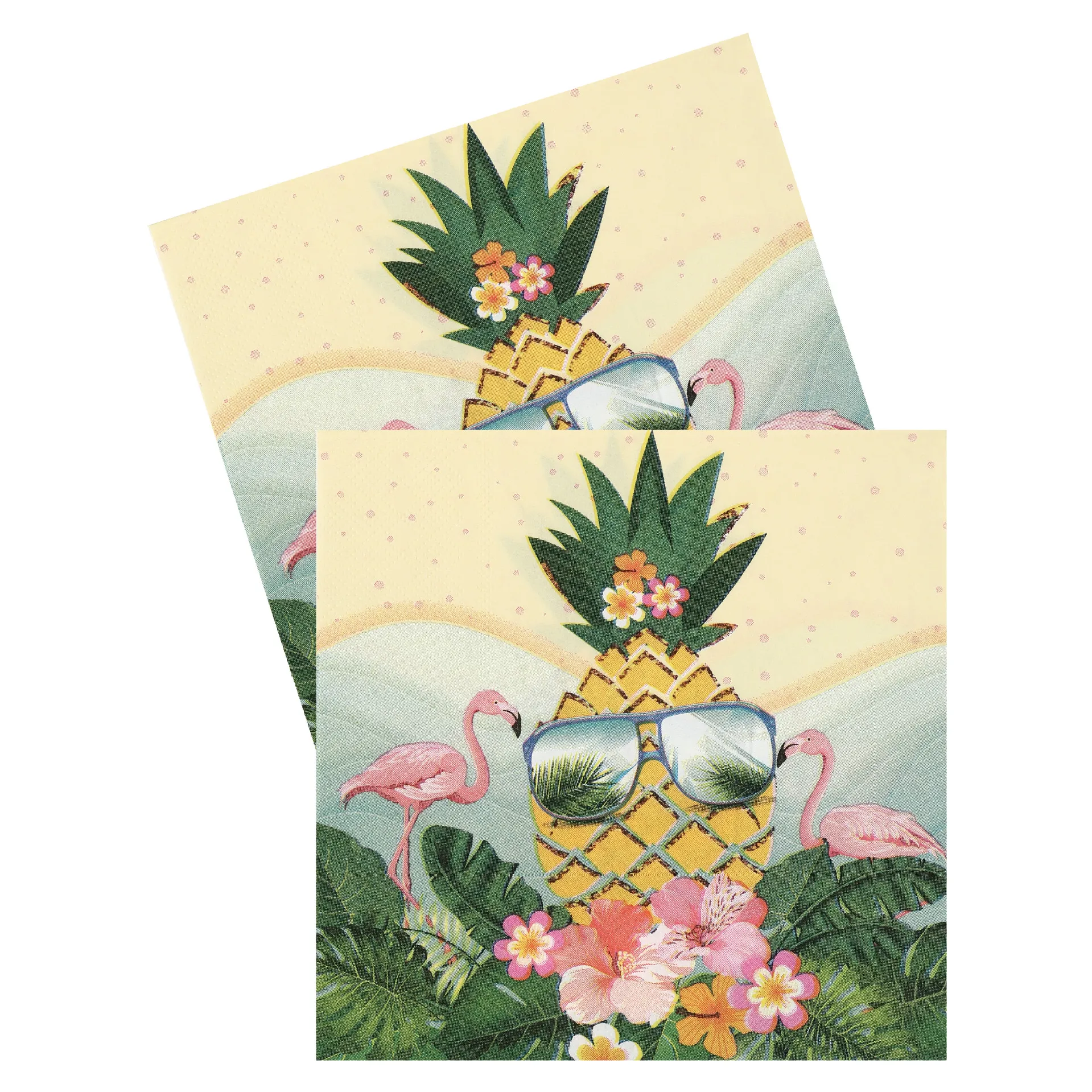 Hawaii Theme Party Cutlery Set Summer Party Pineapple Paper Plate Paper
