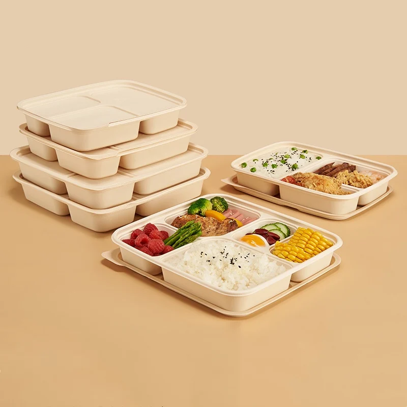 Best Food Prep Containers 32 Oz Container With Lid Disposable Compartment Trays