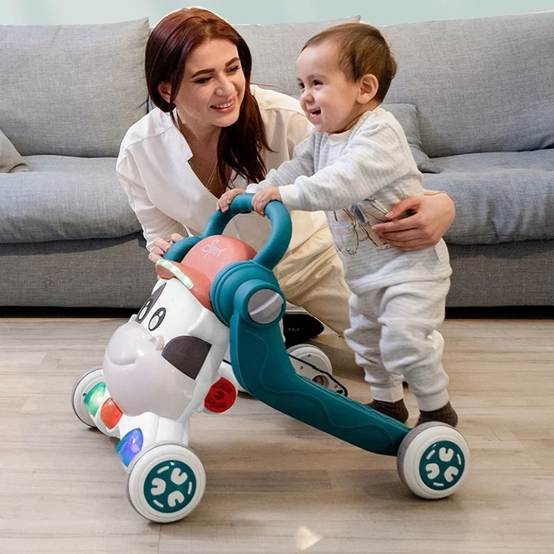2022 New Arrival 3 in 1 Simple Baby Walker for Stroller Pram Toy Roller Car Musical Kids Babies Boy Girl with Music