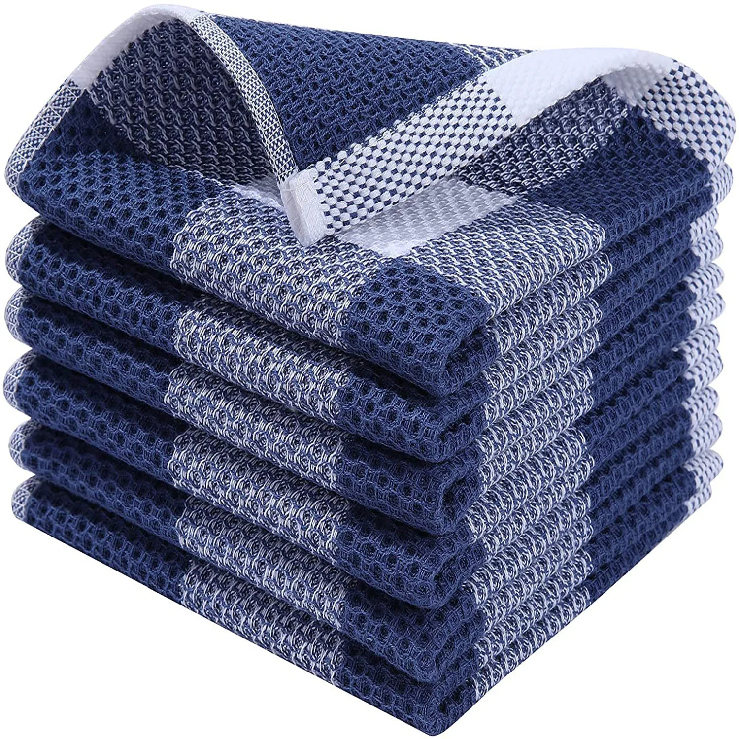 Hot sale 100% Cotton Waffle Dish Cloth Towels Plus Thickened Waffle Kitchen Rags Clean Towels supplier