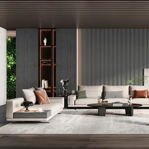 Melinco Modern na PVC Wall Panel Waterproof Moisture-Proof para sa Living Room Hotel Komersyal na WallBoard para sa Dining at Paggamit sa Bahay
