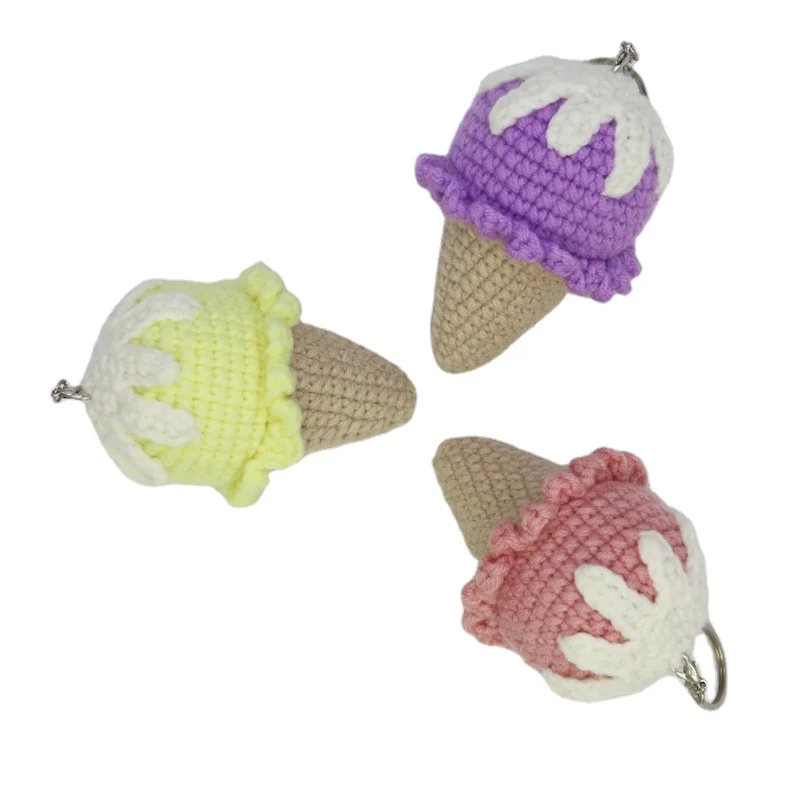 DIYアクセサリーかわいい手作りあみぐるみかぎ針編みおもちゃ食品