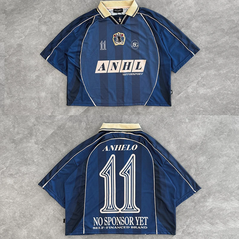 Custom Embroidery Polo Shirt with Breathable Mesh in XXS-5XL Custom Size for Casual Wear