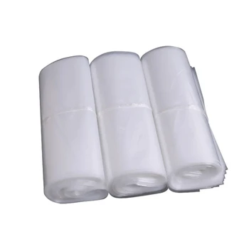 Customization plain end transparent clear poly packing big flat ldpe plastic bag