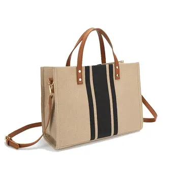 Wholesale Wonderful Design Jute Bag HandBag For Ladies Beach Summer Bag Shopping Bag