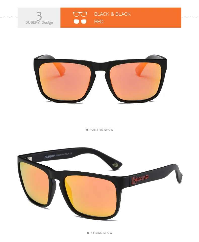 Dubery 730 Polarized Sunglasses for Men & Women