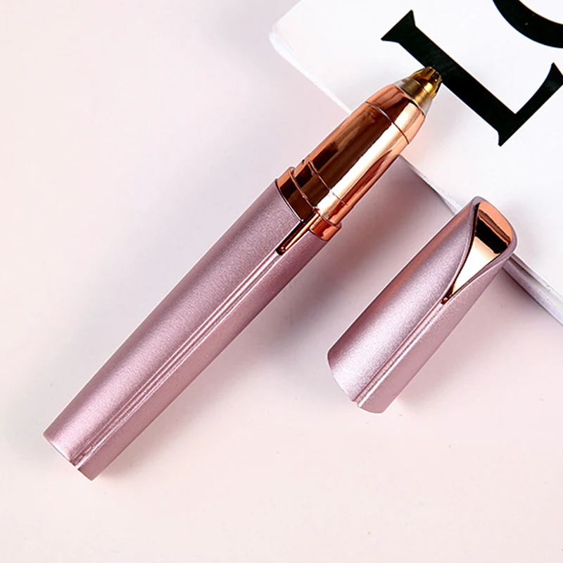 Частный бренд Портативный Женский бритвенный станок для бровей и носа с зарядкой от USB электрический триммер женщин удаление волос на