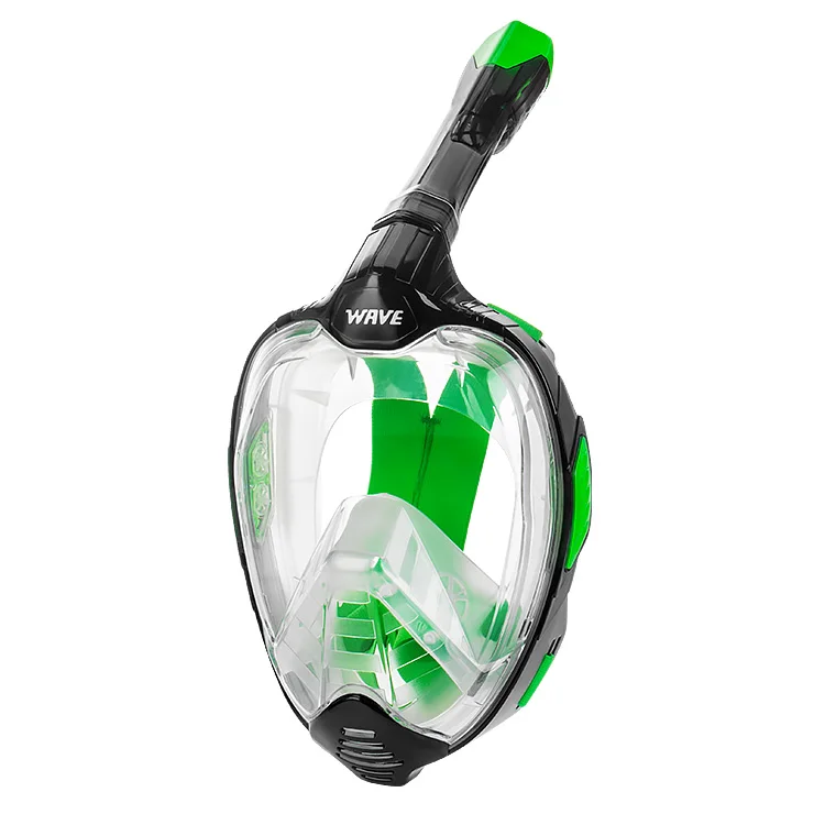 Wave Diving Mask Scuba Diving Dry Snorkel Swim Mask With Underwater