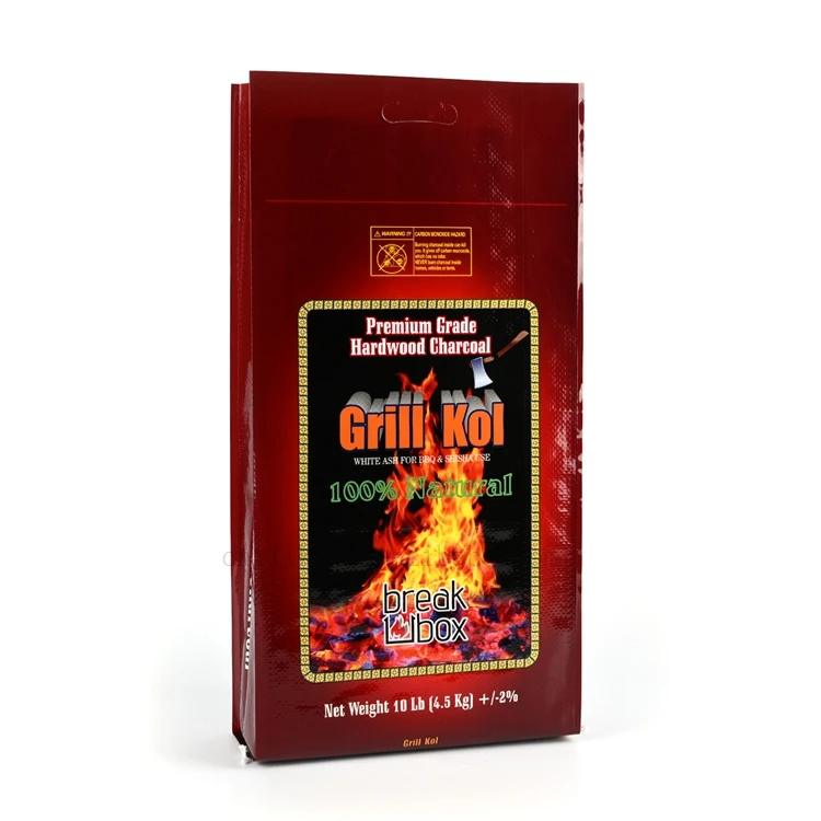 Premium Paraguay BBQ Charcoal Bag 5kg 10kg PP Woven Packaging for Grill Storage and Bulk Export