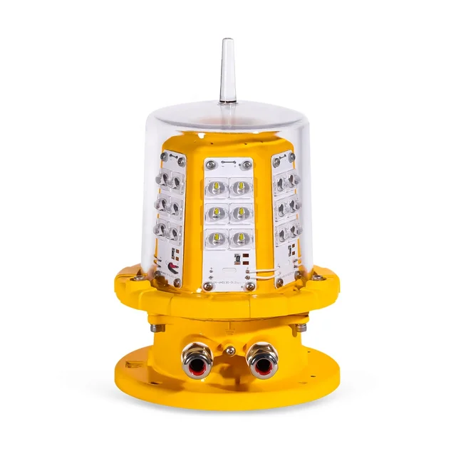 Aviation obstacle light IP66 Flashing solar powered obstruction light,LED obstruction light for building and tower