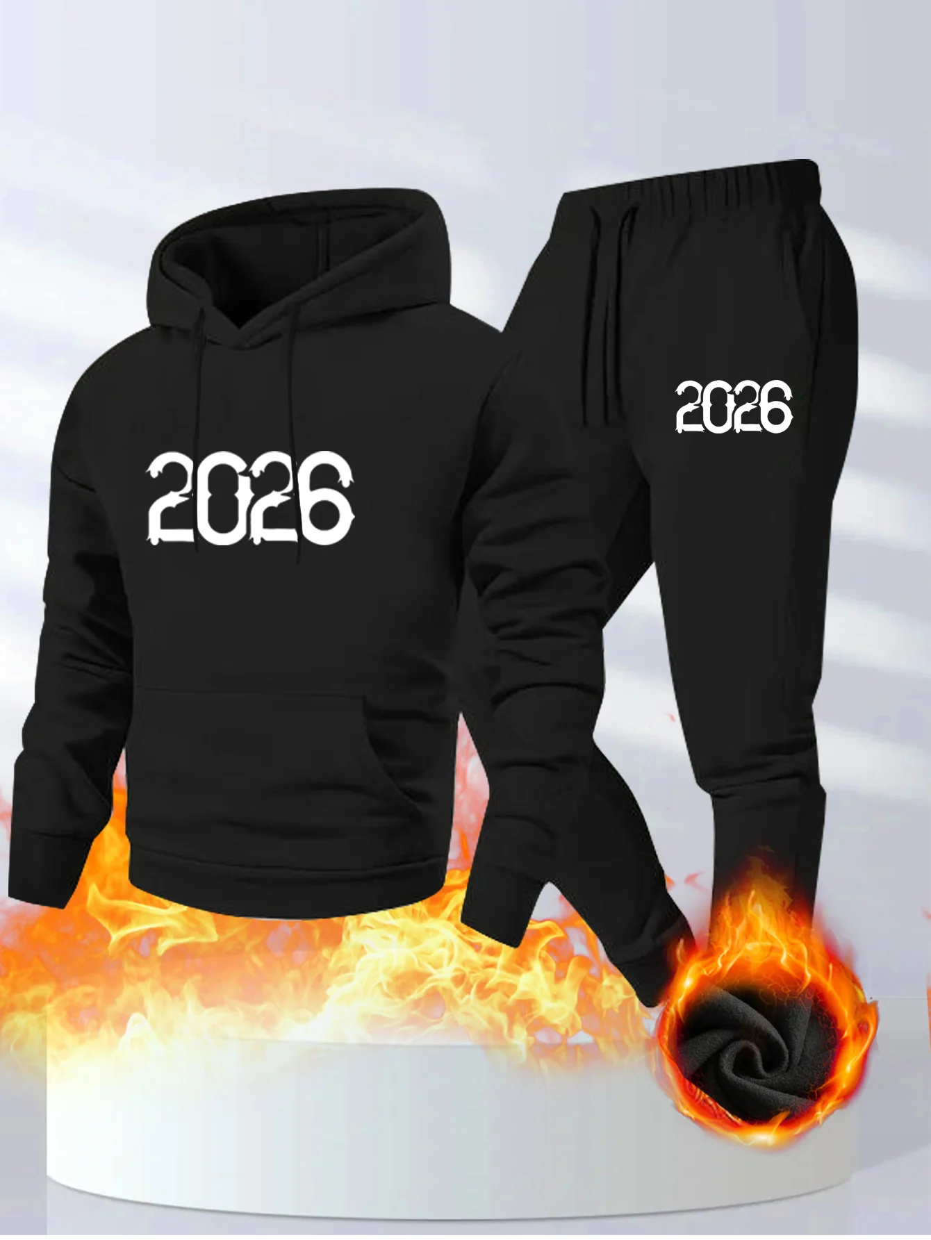 A Complete Set of Casual Sports Suit for Men's Autumn and Winter Cardigans, Hoodies, and aperçu 5