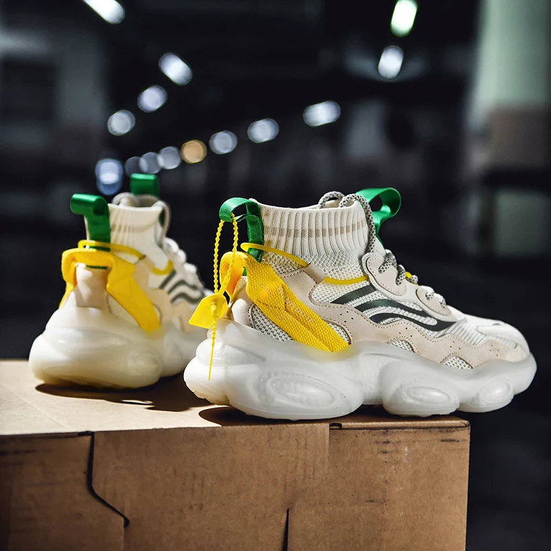 Прозрачные кроссовки для бега с подкладкой из попкорна на заказ удобные легкие в темноте стильные мужские модные кроссовки с подкладкой из легкого меха