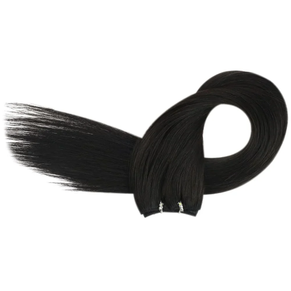 LaaVoo Virgin Weft Human Hair Extension 100% Real Human Hair 12 Months High Quality Sew in Bundles_voghion.com