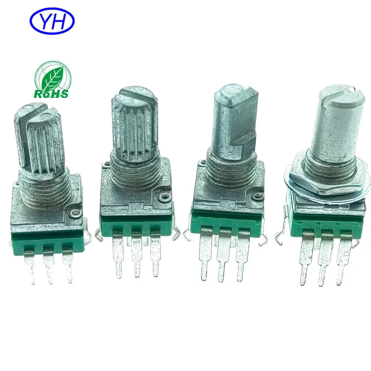 YH Brand High quality audio video amplifier 10k 20k 50k 100k 250k alpha RV097 cts radio carbon 10k rotary potentiometer 10k