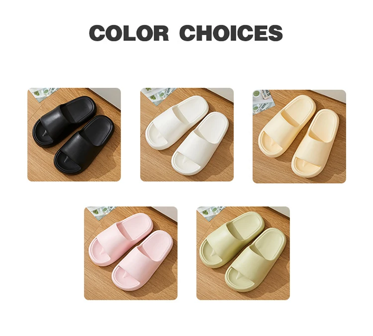 Summer Fashion Couple Home Slippers Eva Thick Sole Comfortable Massage ...