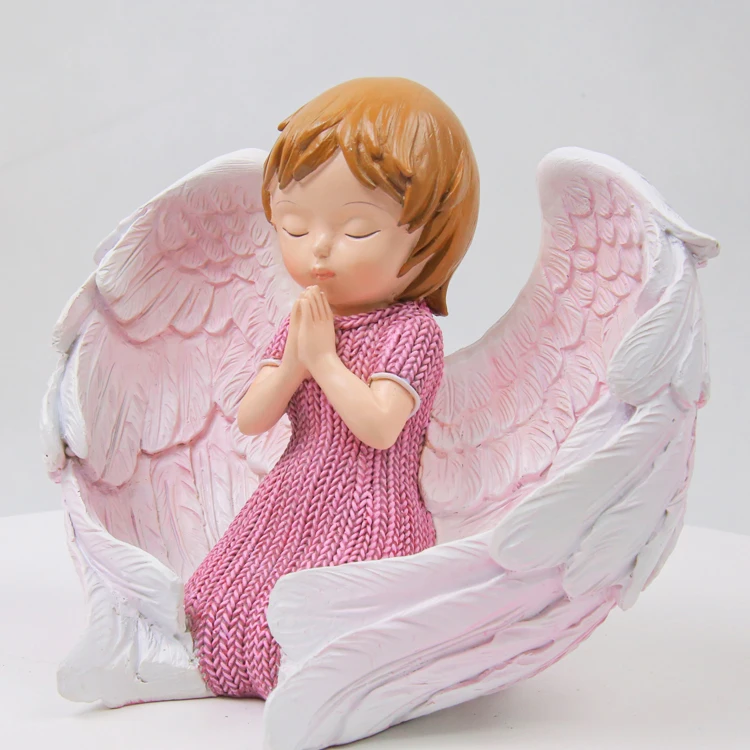 Лидер продаж 2022, оптовая продажа, статуэтка ангела из смолы, детская статуэтка, статуэтка ангела для скульптуры, домашний декор
